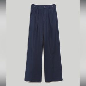 The Petite Harlow Wide-Leg Pant In Deep Indigo Madewell